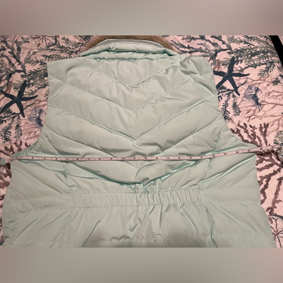 NEW Talbots Mint Faux Fur Puffer Vest size OX plus - Picture 9 of 14